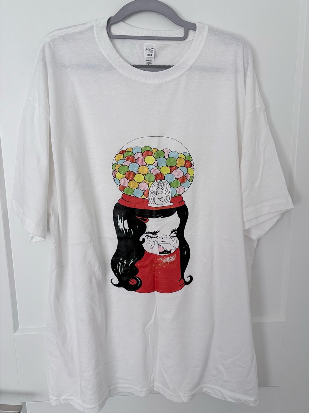 Valfré Gumball Machine Girl Graphic Tee White NWOT XL